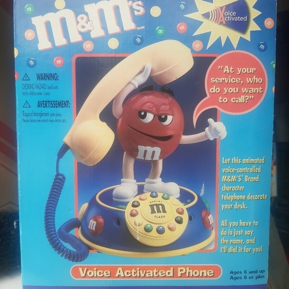 Rare M&M Voice Activated Telephone NEW NIB - Picture 3 of 7